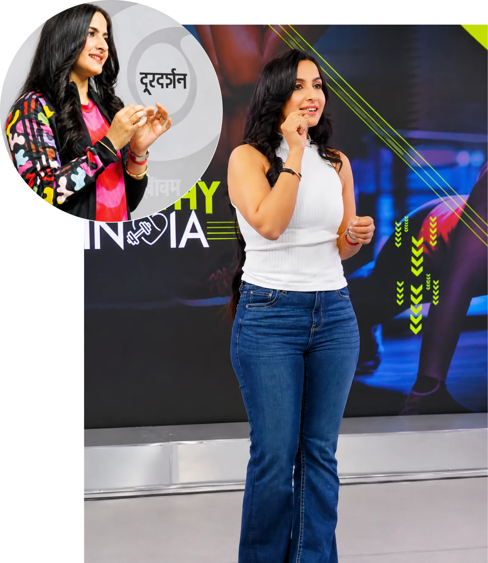 Meenal Pathak on stage and on television
